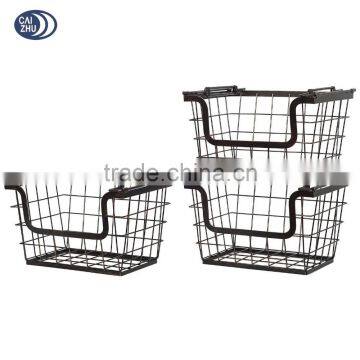 Wholesale High-capacity Durable Iron Wire Fruit/cloth Basket photo-4