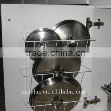 China cheap stainless steel kitchen pot lid holder for wholesale