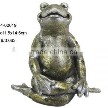 Resin yoga frog decoration