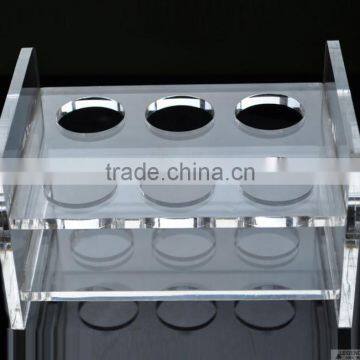 barware high quality clear acrylic wine bottle holder