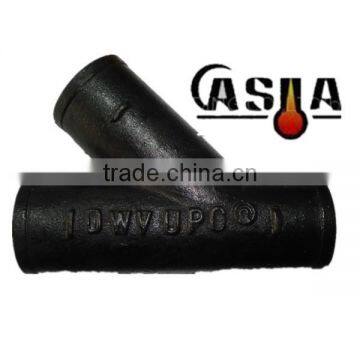 no-hub cast iron Y pipe fittings