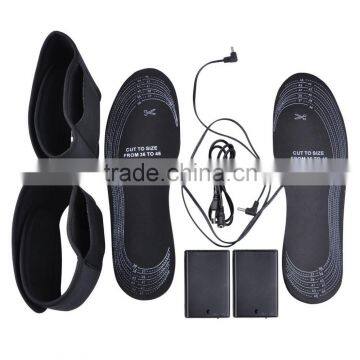 Far Infrared Battery Heated Insoles With Leg Straps Battery Powered for Men Women Foot Warmer