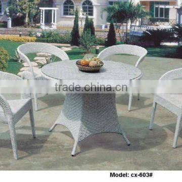 white rattan outdoor furniture