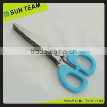 SK077 7" Professional 7 blades stainless steel herb scissors