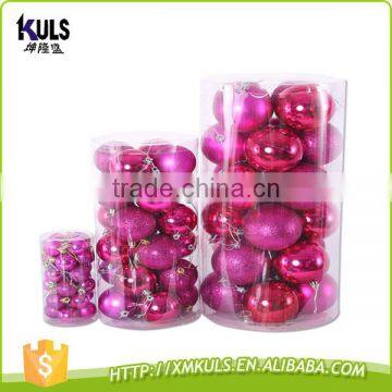 3/4/5/6/8 cm Decorative Plastic Christmas Ball for Christmass Tree photo-2