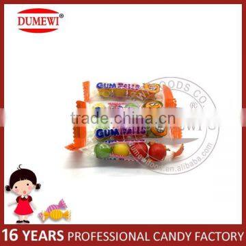 4pcs Mini Fruit Ball Bubble Gum Bag Package