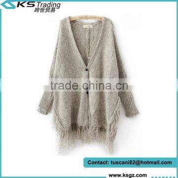 2014 Wholesale Top Quality Winter Long Sleeve Lady Sweater