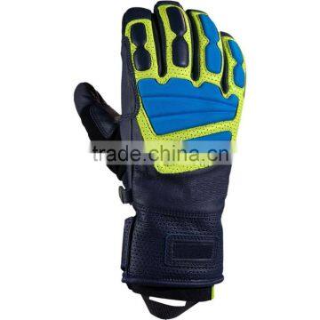 Ski Gloves-Blue/Black/Green