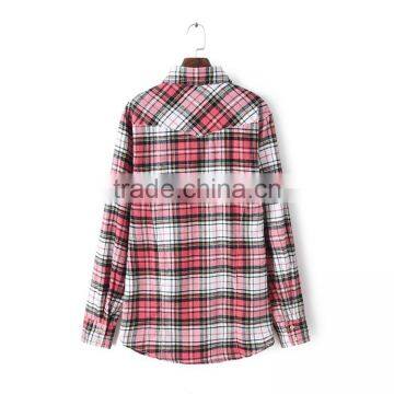100% Cotton Men's Yarn Dyed Flannel Check/plaids Shirt ,long Sleeve Flannel Shirt photo-2