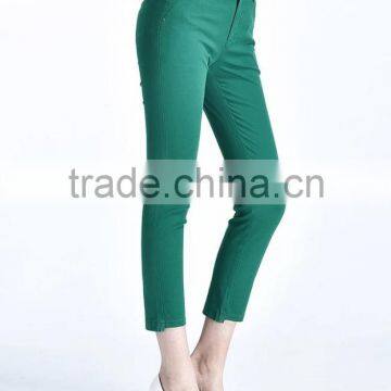 The New Fashion Korean Stitching Nine Points Pencil Feet Sexy Pants For Women 9674