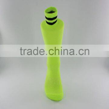 Green Strip Knee High Soccer Socks Men photo-5