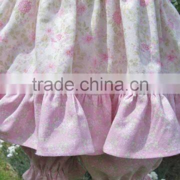 2017 New Arrival Floral Wholesale Children's Boutique Clothing of Baby Clothes Girl Smocked Dress Set photo-3