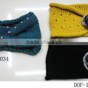 Lady New Jewelry Feather Sequin Knitted Fantasy Latest Headband for Winter photo-5