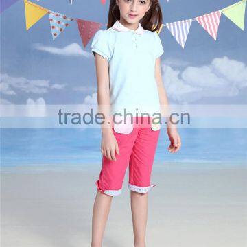 Little Girl Clothing Suit Kids Bulk Wholesale Soft Cotton Children Polo t Shirt photo-4