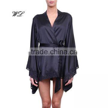 Wholesale girls sexy night dress photos silk night dress woman sleep wear