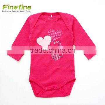 Fashion Style Long Sleeve Baby Clothes Printed Baby Romper