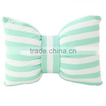 S17024A Lovely Stripe Bow Children Kids Car Pillow Cushion photo-2