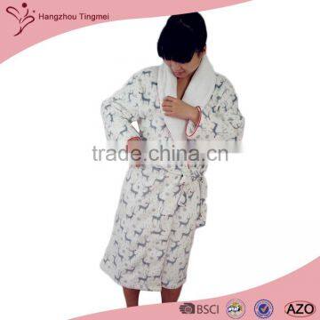 New Design Beautiful Manufacturer Women Slip On Bathrobe