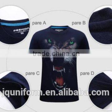 2016 New Design 100% Cotton Animal Men T-shirt Printing photo-2