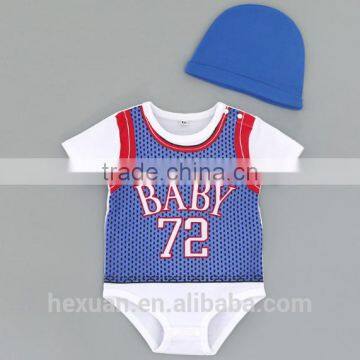 China Clothing Baby Short Sleeve Romper Set photo-4