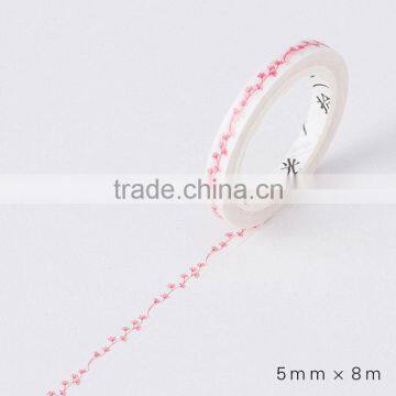 5mm*8m Japan Washi Tape Customizable Thin Type Adhesive Paper Tape Planner Accessories photo-4