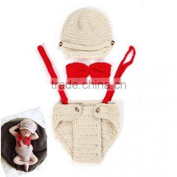 Baby Boy Photo Prop, Hat and Pants Set, Baby Outfit photo-2