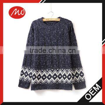 ladies round collar cotton ugly christmas pullover sweaters for wholesale