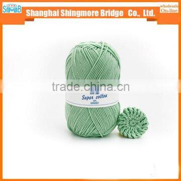 China Yarn Supplier Wholesale Combed Cotton Baby Yarn for Hand Knitting Sweater photo-4
