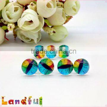 12mm Colored Dragon Glass Eyes Needle Insert Felting Toy Cat Glass Eyes photo-3