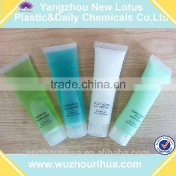 hot sale plastic hotel tube shampoo body lotion manufacturer UV printing