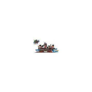 Fiberglass And Steel Pipe Commercial Water Park Structures Playground Equipment For Kids