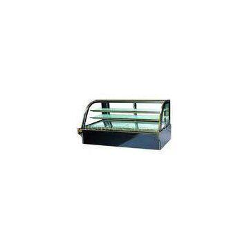 Glass Door Upright Cake Cooling Showcase Granite Base , Food Warmer Showcase 3