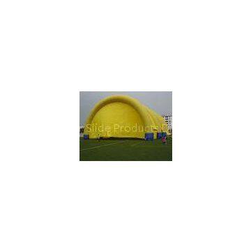 OEM Yellow Huge Nylon Arched Inflatable Adertising Tent EN14960 Approved