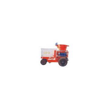 Large capacity wet mix shotcrete machine