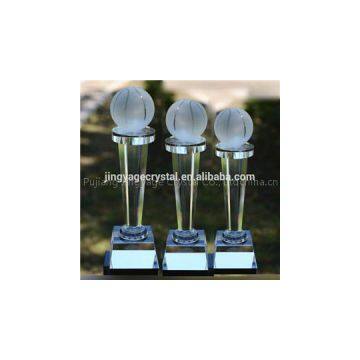 Basketball Crystal Trophy