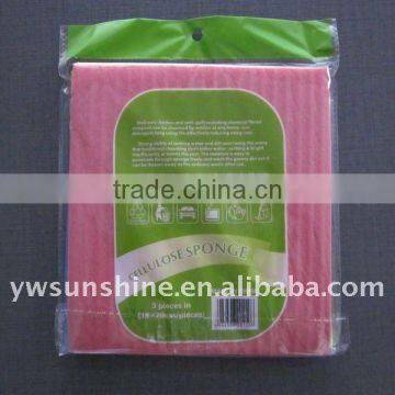 yellow,blue,pink,green lint free 100% wood-pulp cellulose sponge floor,bathroom,kitchen,furniture cleaning wipe/cloth