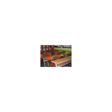school desks and chair