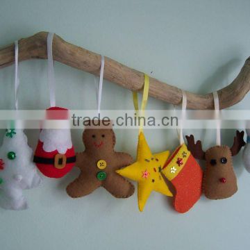 fashion felt stuffed toys for christmas decoration