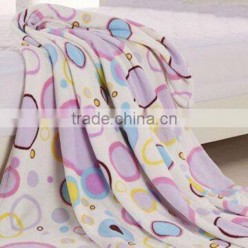 100% polyester printed Coral Fleece Fabric for blanket and bedding