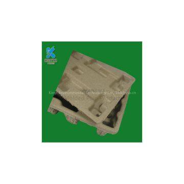Biodegradable utility bamboo fiber pulp lid tray box