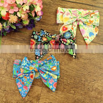 2016 New Design Fashion Kids Hair Accessories 0-2year by Cotton Headband Flowers Girls Knotted Messy Bows Baby Headband