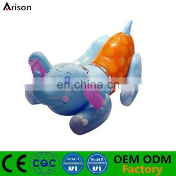 Inflatable elephant ride toy inflatable floating boat for kids swimming toys