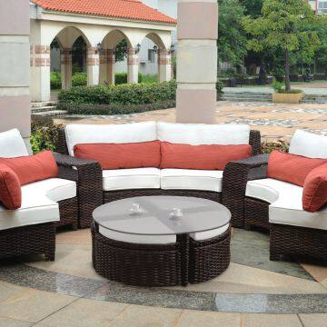 Environmental Protection Contemporary Outdoor Furniture Sun Resistant Wicker Rattan Balcony