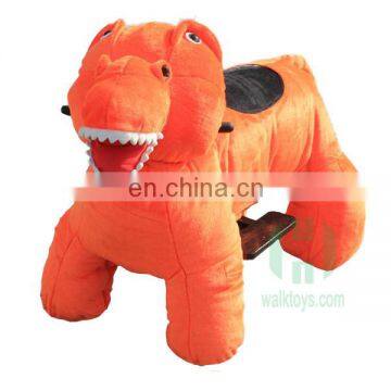 HI CE standard 4 wheel electric scooter walking dinosaur ride on toy