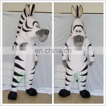 HI zebra mascot costume for adult size,animal mascot costume with high quality