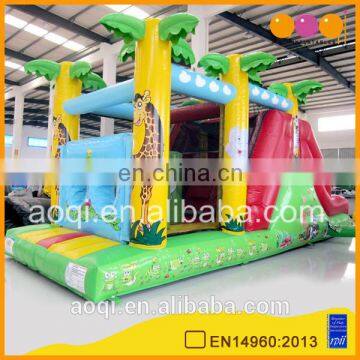 home gym equipment jungle inflatable playground toy kid kingdom inflatable obstacle bouncer for sale