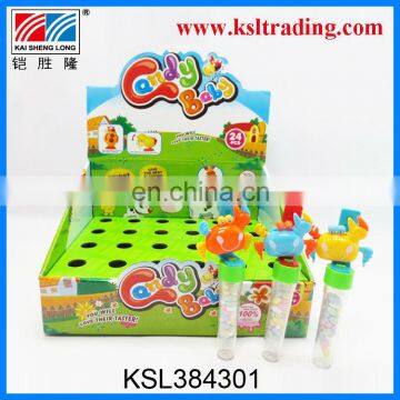 24PCS plastic wind up animal candy toy for children