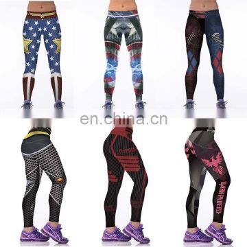 Women Football Team 3D Print Sport Leggings Gym Yoga Jogging Pants