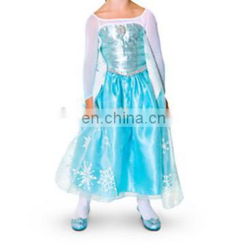 Wholesale frozen princess elsa dress costume KC-0004