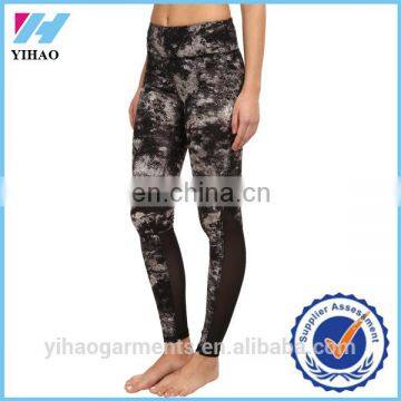 Yihao New Women Capri YOGA Running Pants High Waist Cropped Leggings Fitness womens wear